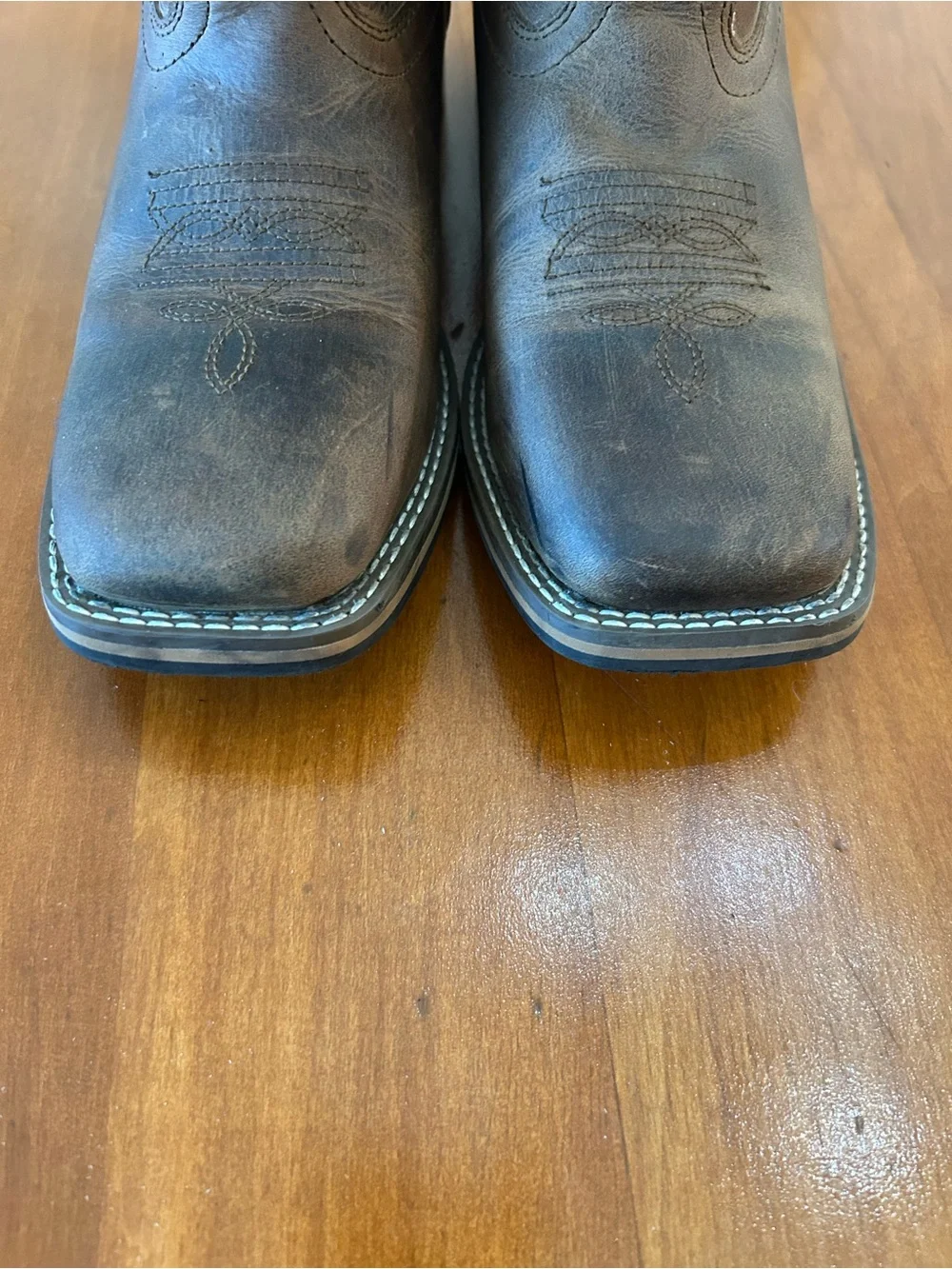 Smoky Mountain Square Toe Two-Tone Western Cowboy Boots Size 5Y